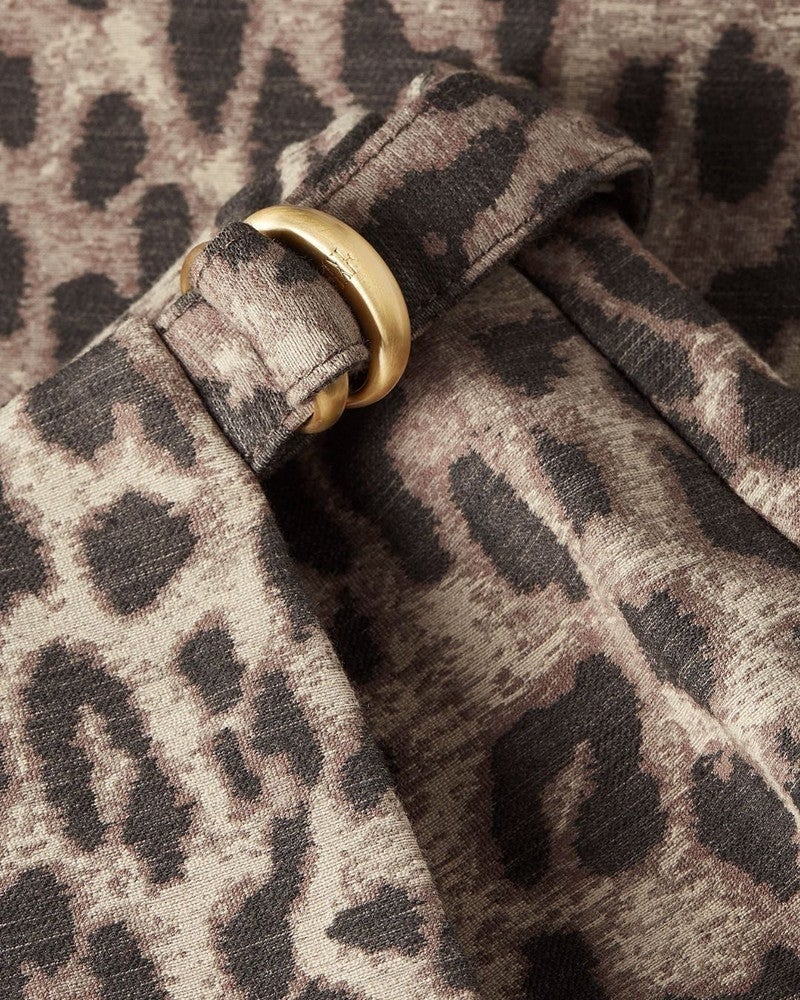 MAVEN regular fit skort met leopard print Bruin 1 MAVEN regular fit skort met leopard print Bruin 1