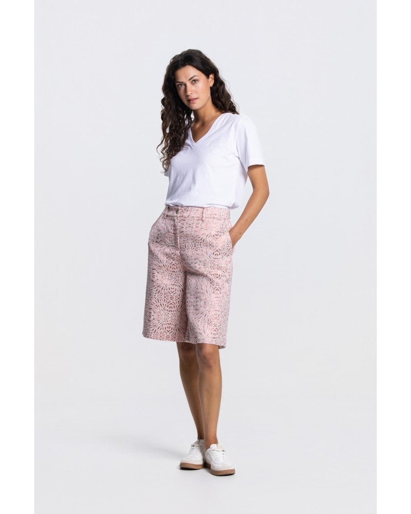 RIEMKE SHORT MJ 441 metallic jaquard Roze RIEMKE SHORT MJ 441 metallic jaquard Roze