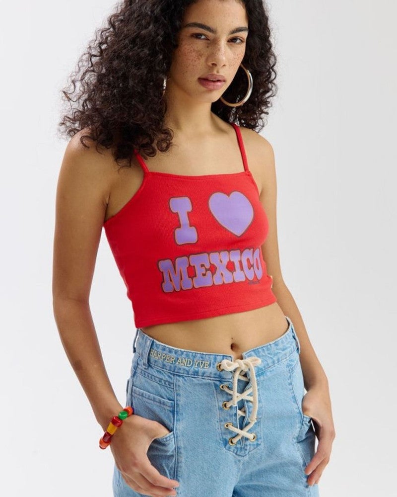 ILOVEMEXICO-TOP Rood ILOVEMEXICO-TOP Rood