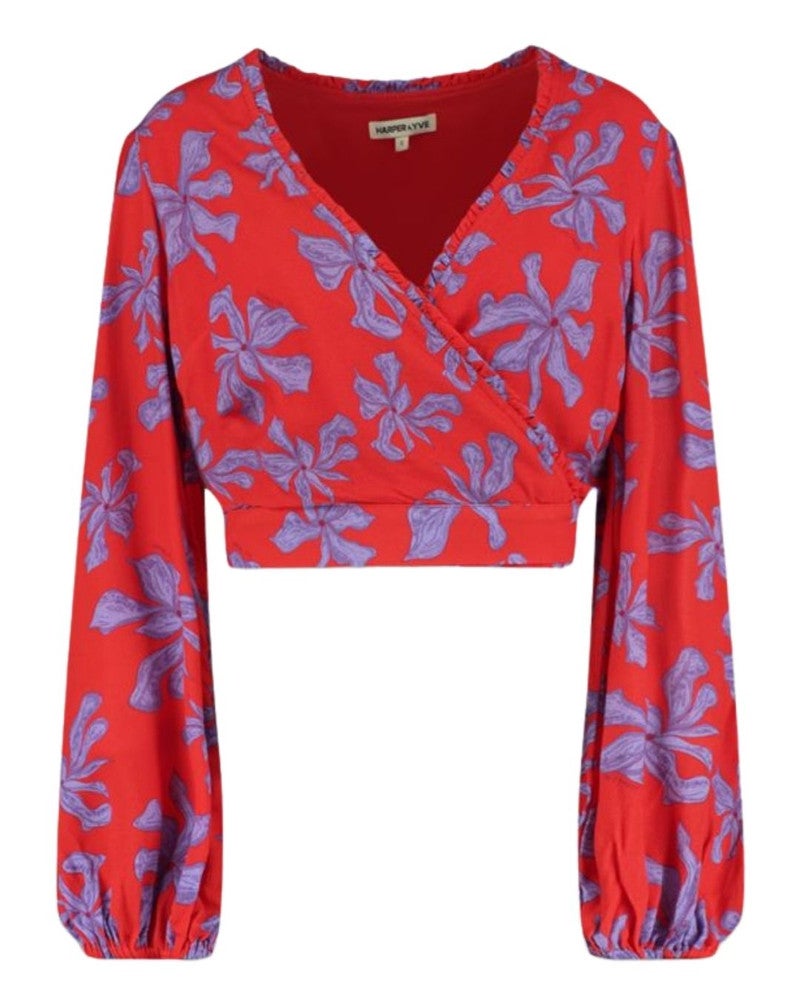 FLORA-BLOUSE Rood FLORA-BLOUSE Rood