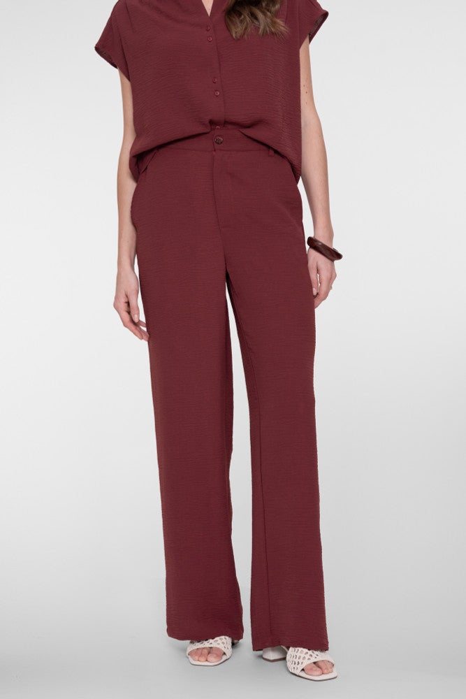 Pants crinckle Bordeaux Pants crinckle Bordeaux
