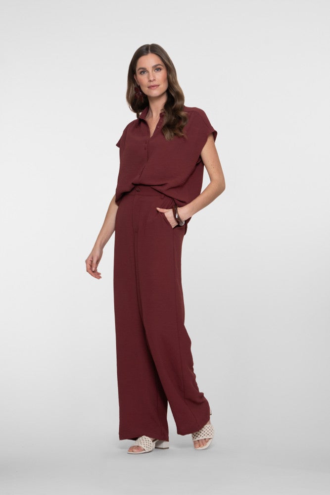 Pants crinckle Bordeaux Pants crinckle Bordeaux