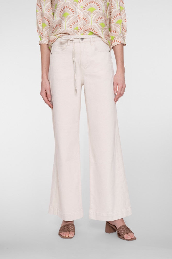 Jeans wide linen mix Ecru Jeans wide linen mix Ecru