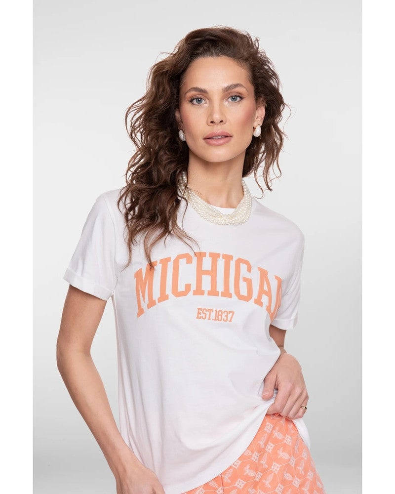 T-shirt puff Michigan Off White T-shirt puff Michigan Off White