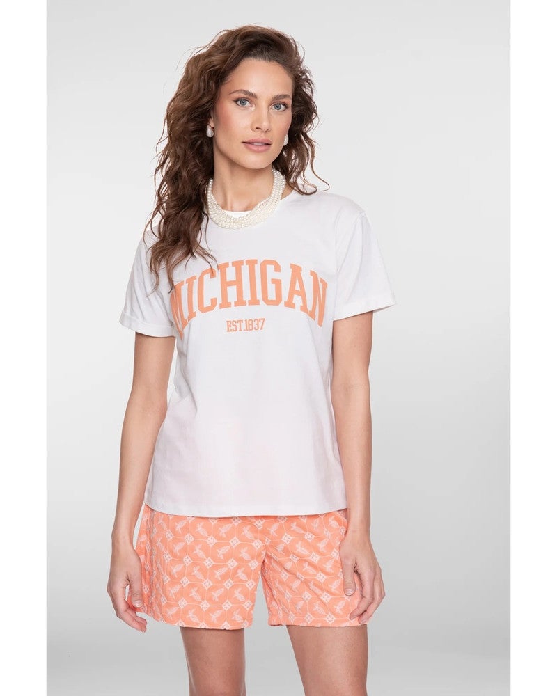 T-shirt puff Michigan Off White T-shirt puff Michigan Off White