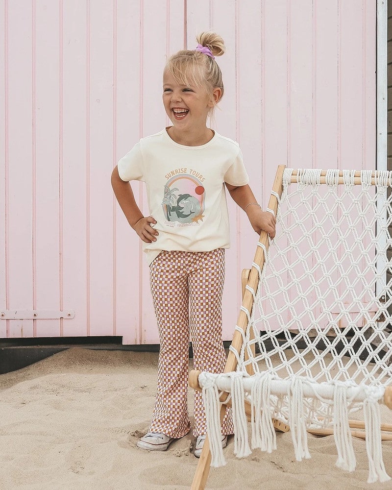 Mini Check Flared Legging Multi Mini Check Flared Legging Multi