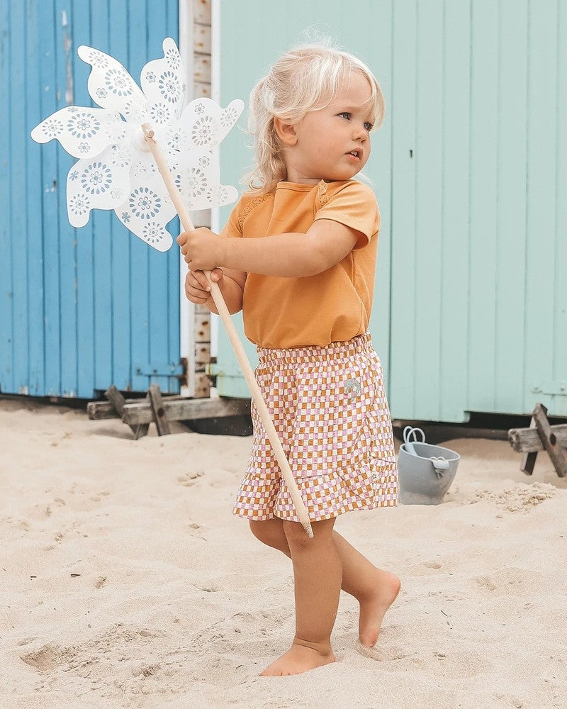 Mini Check Wide Shorts Multi Mini Check Wide Shorts Multi