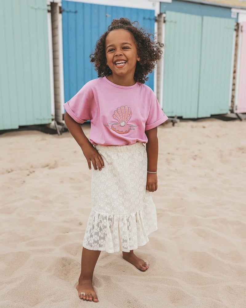 Single Jersey Wide Tee Roze Single Jersey Wide Tee Roze