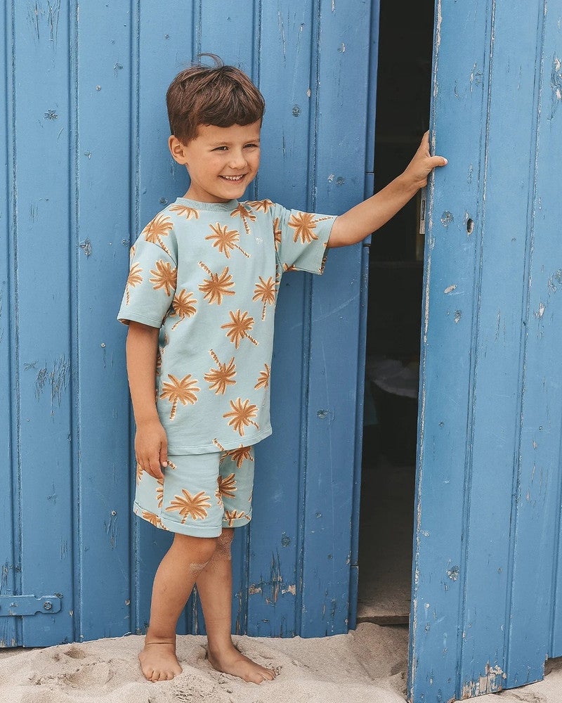 Palms Relaxed Shorts Blauw Palms Relaxed Shorts Blauw