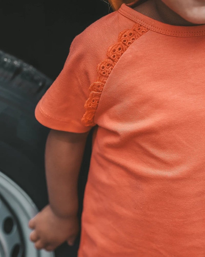 Single Jersey Raglan Shirt Rood Single Jersey Raglan Shirt Rood