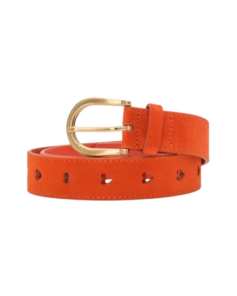 Cut it Out Heart Belt Suede Oranje Cut it Out Heart Belt Suede Oranje