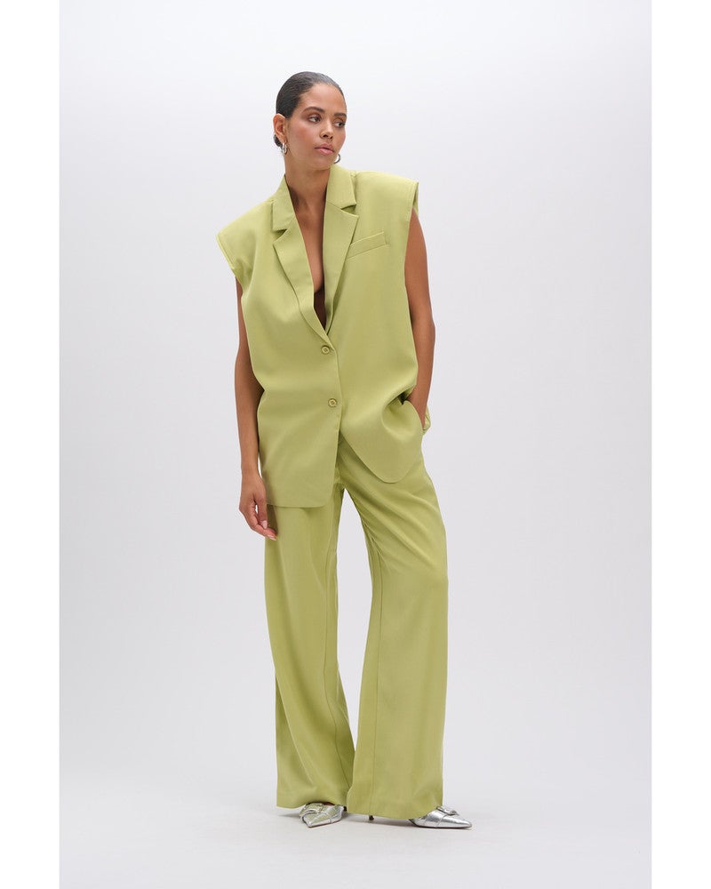 ladies woven relaxed classic pants PUCK Groen ladies woven relaxed classic pants PUCK Groen