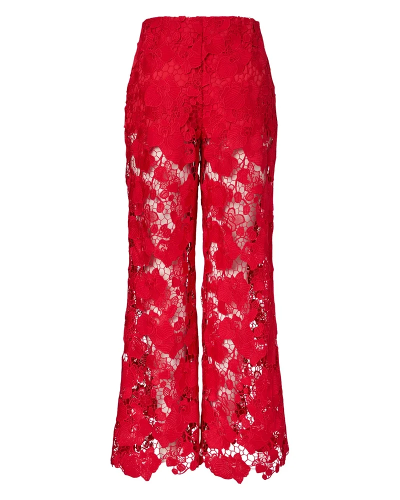 YASGALA MW LACE PANTS - SHOW Rood YASGALA MW LACE PANTS - SHOW Rood