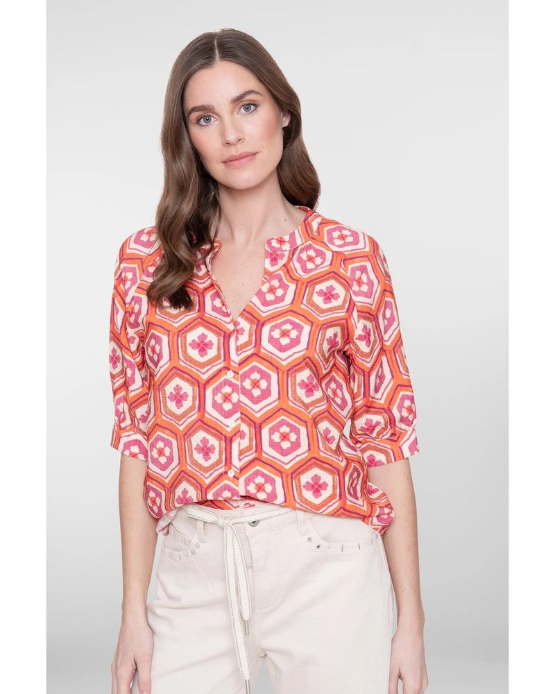 Blouse Orange Cassis Multi Blouse Orange Cassis Multi