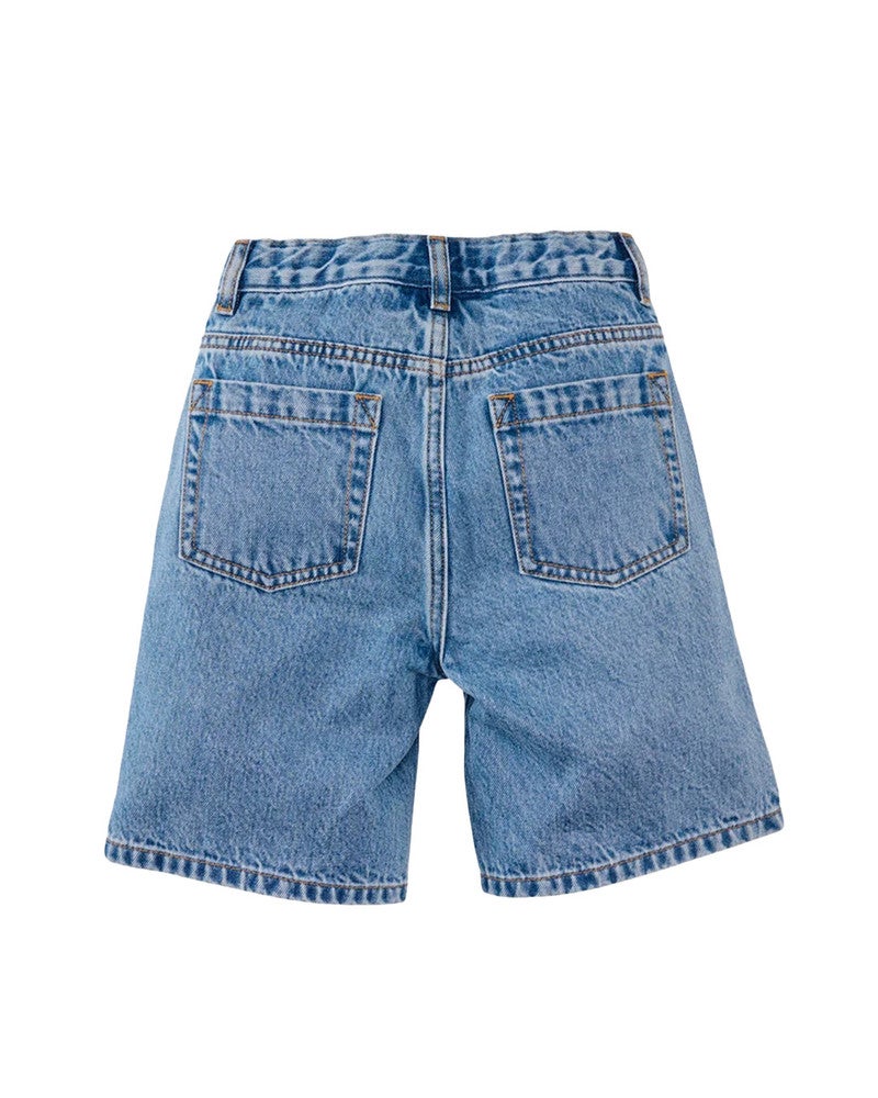 Wes Denim Long Shorts Blauw Wes Denim Long Shorts Blauw