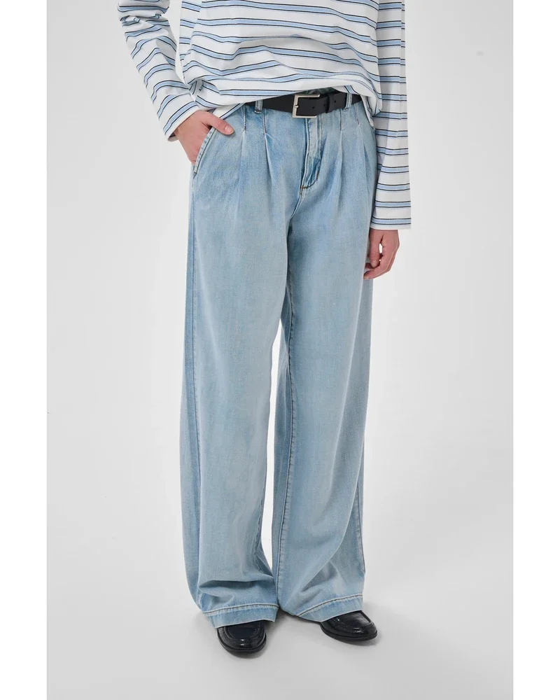 MWZito 171 High Wide Pant Licht Blauw MWZito 171 High Wide Pant Licht Blauw