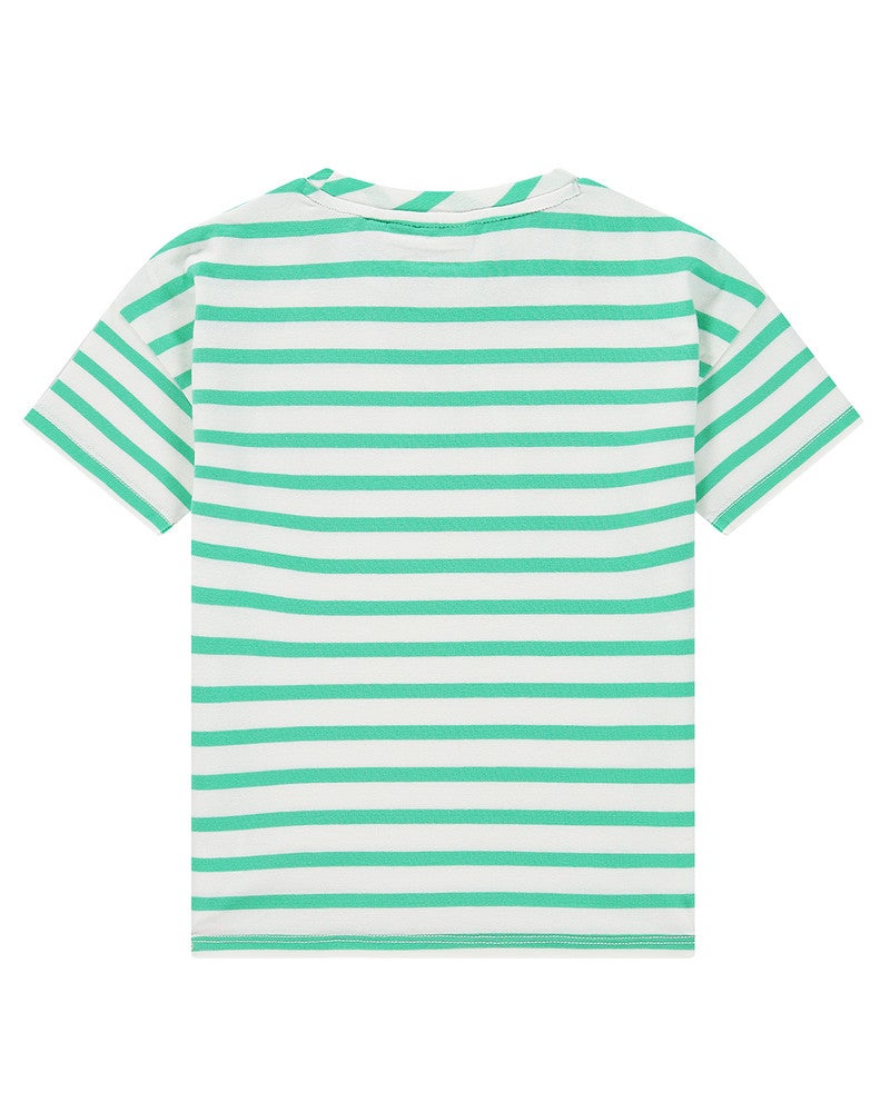 boys t-shirt short sleeve Pacific Striped Groen boys t-shirt short sleeve Pacific Striped Groen