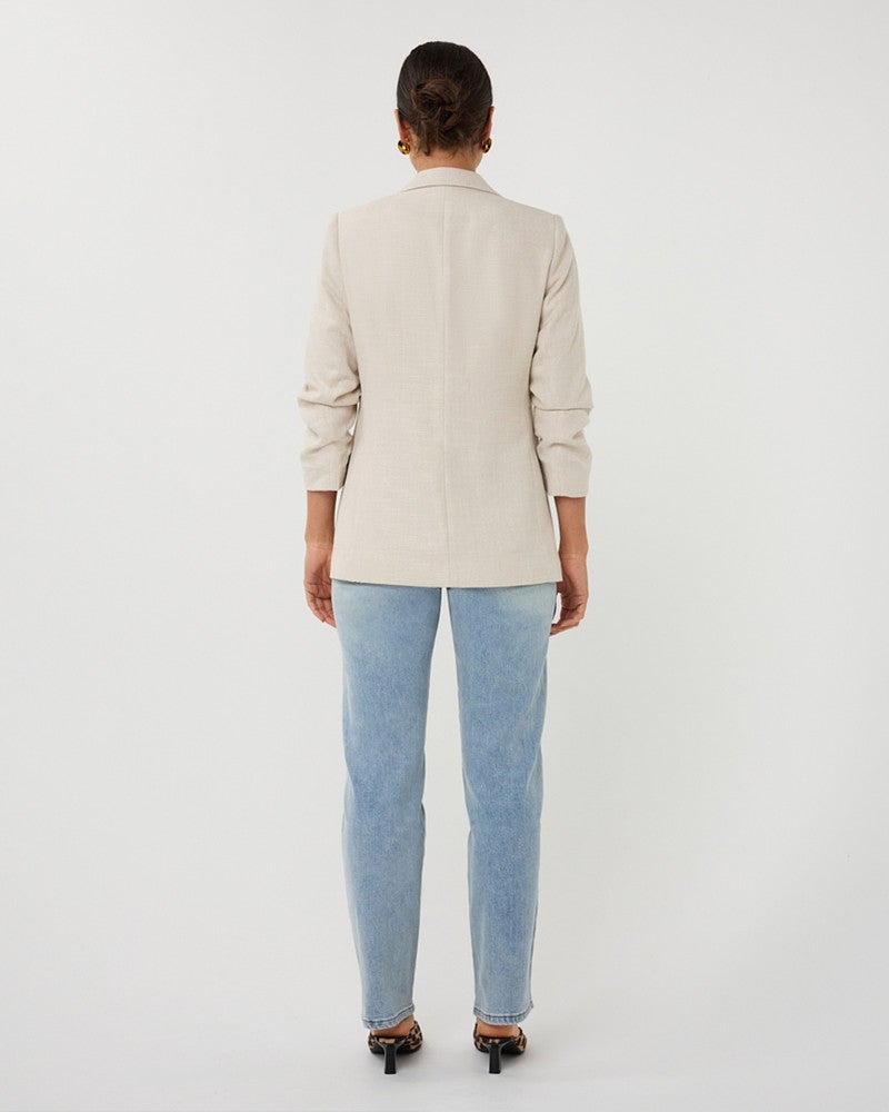 Blazer linen looks Zand Blazer linen looks Zand