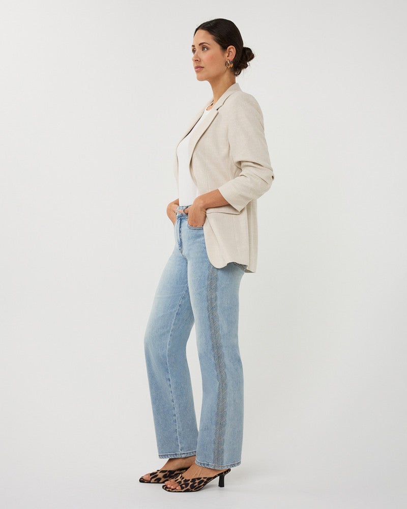 Blazer linen looks Zand Blazer linen looks Zand