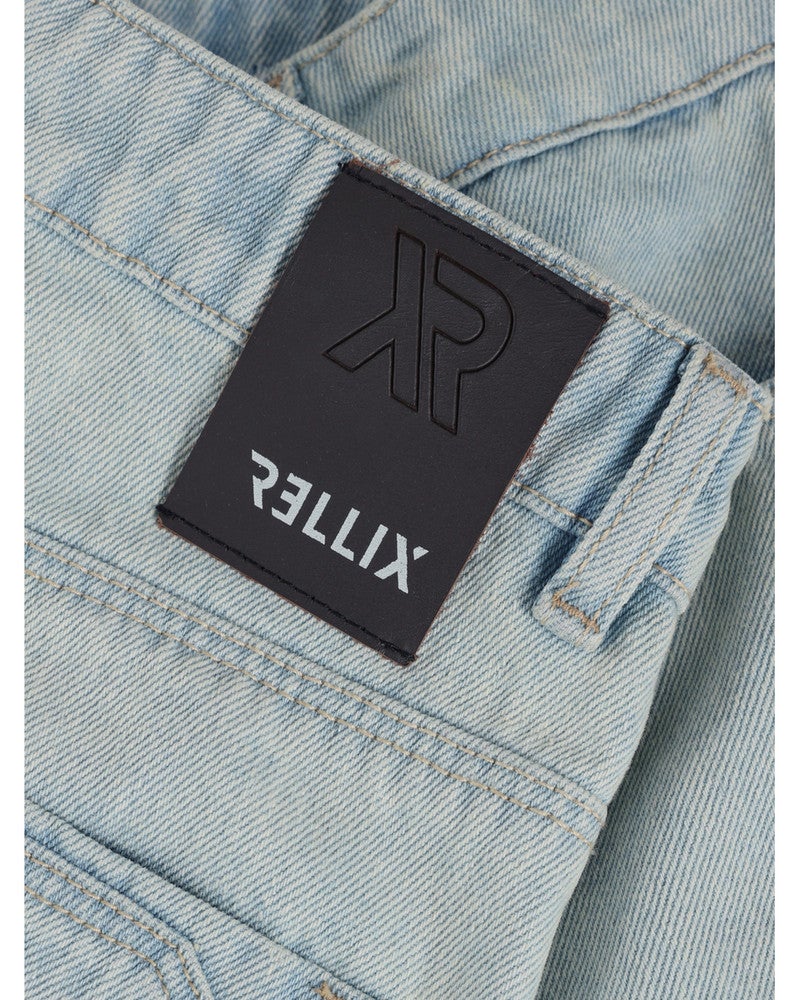 Denim Short Skater Licht Blauw Denim Short Skater Licht Blauw