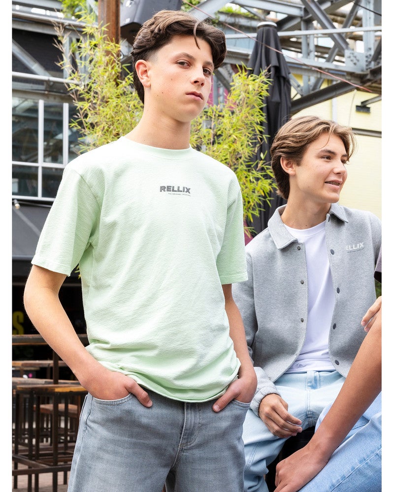 Oversized T-Shirt Rellix Wash Frontlogo Groen Oversized T-Shirt Rellix Wash Frontlogo Groen