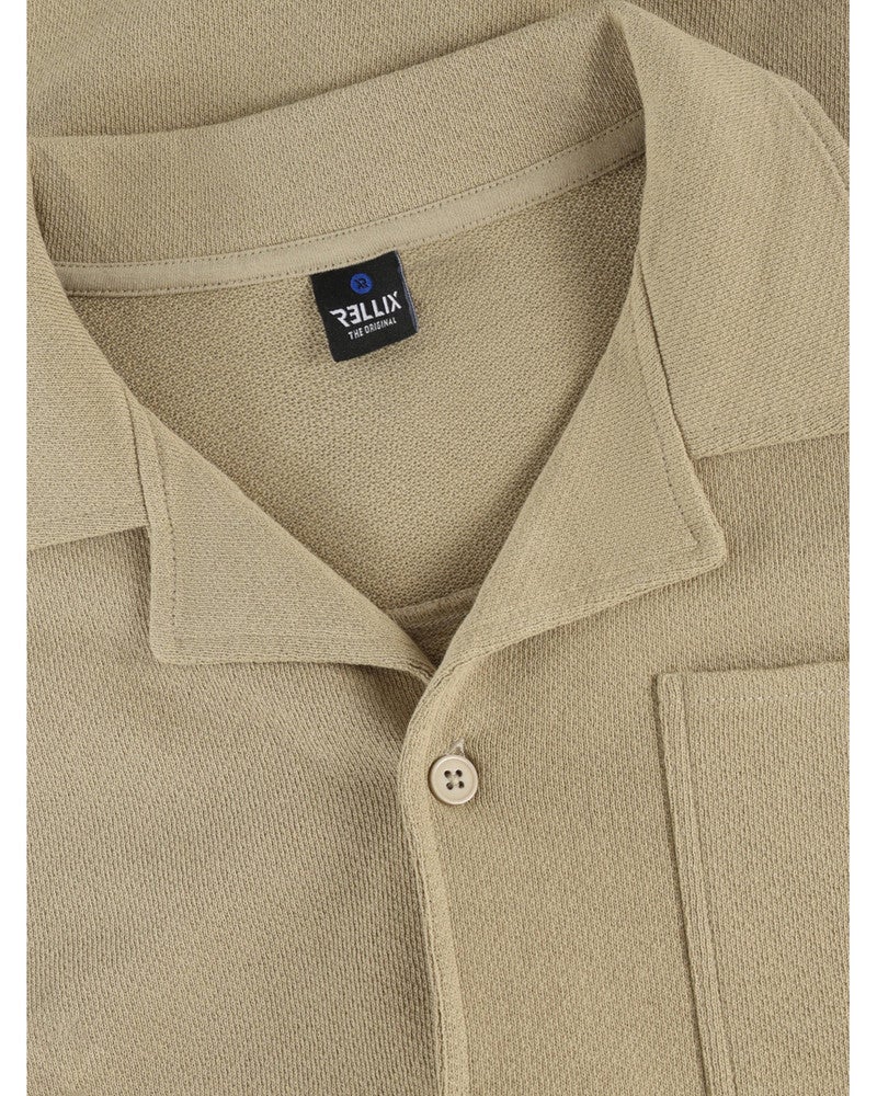 Shirt Shortsleeve Structure Zand Shirt Shortsleeve Structure Zand