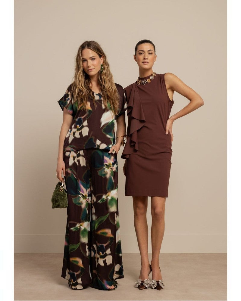 Faya dress Bruin 1 Faya dress Bruin 1