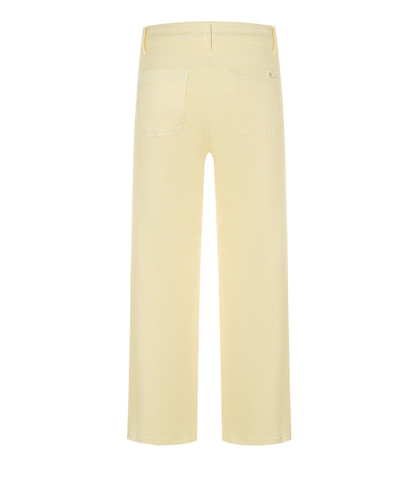 Light Weight HR Superstretch Tess Pocket Cropped Geel Light Weight HR Superstretch Tess Pocket Cropped Geel