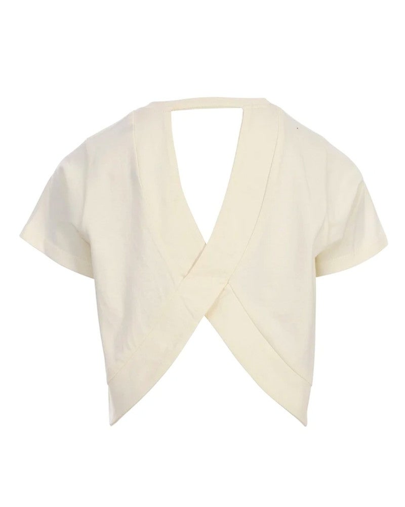 10sixteen T-shirt SS Open Back Off White 10sixteen T-shirt SS Open Back Off White