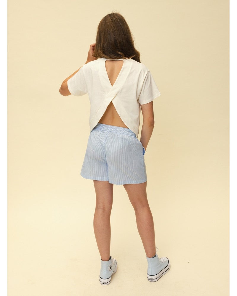 10sixteen Shorts Festival Stripe Licht Blauw 10sixteen Shorts Festival Stripe Licht Blauw