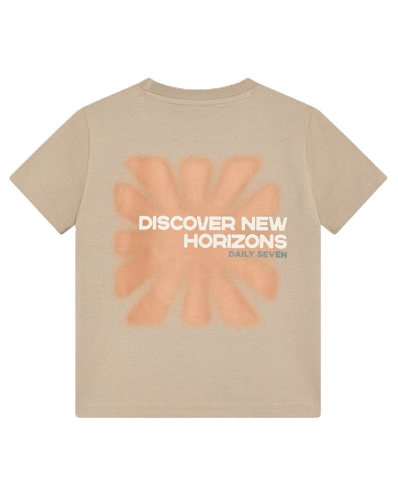 T-shirt Backprint Horizons Zand T-shirt Backprint Horizons Zand