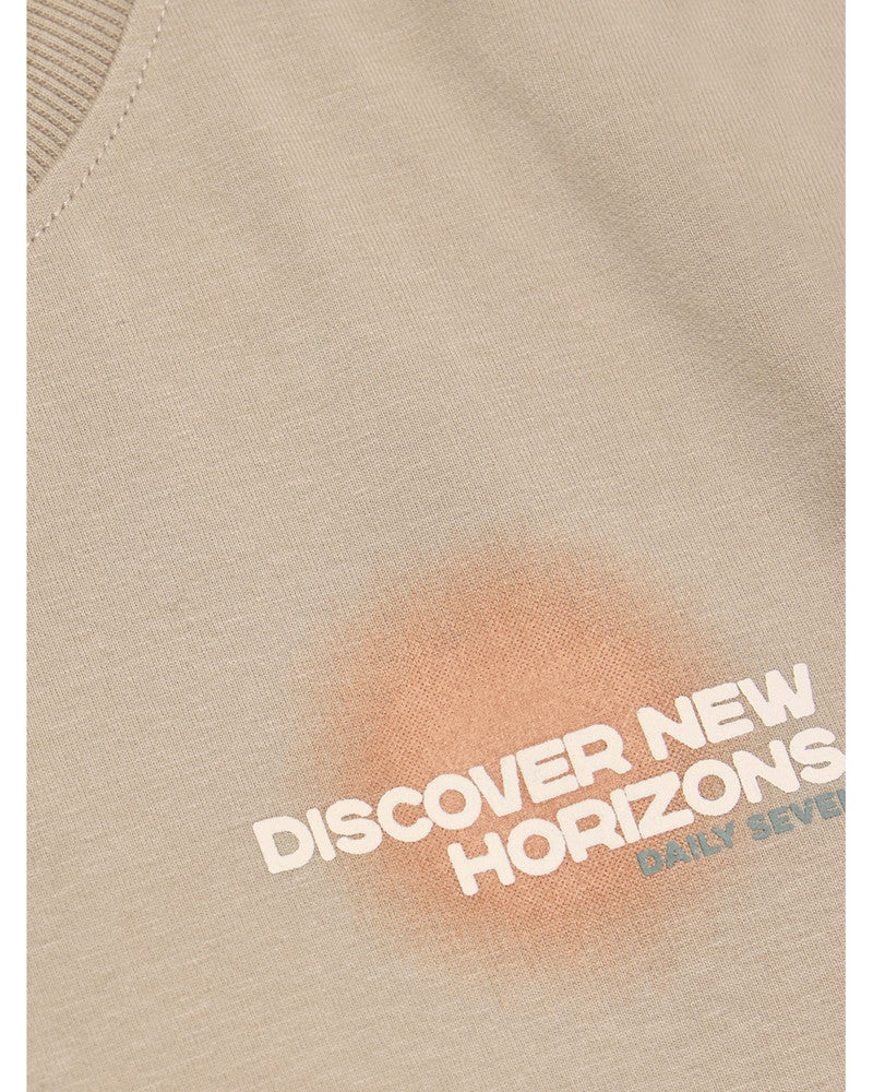 T-shirt Backprint Horizons Zand T-shirt Backprint Horizons Zand