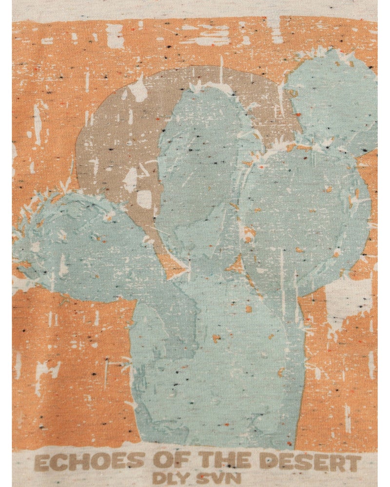 T-shirt Nappy Print Cactus Zand T-shirt Nappy Print Cactus Zand