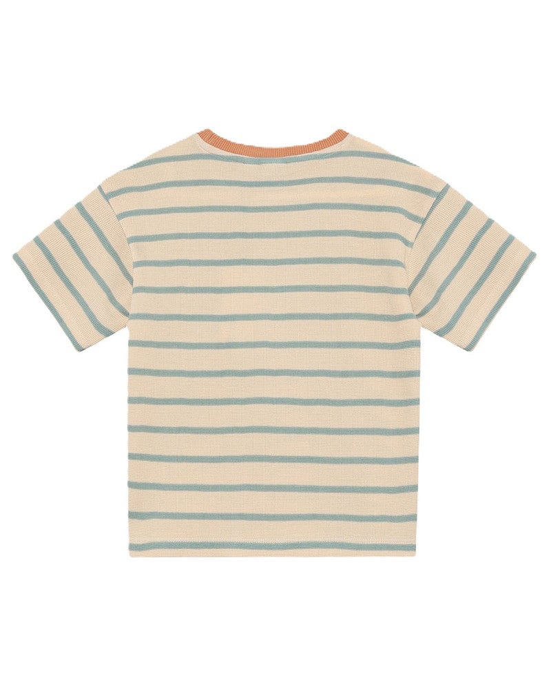 Oversized T-shirt Stripe Zand Oversized T-shirt Stripe Zand