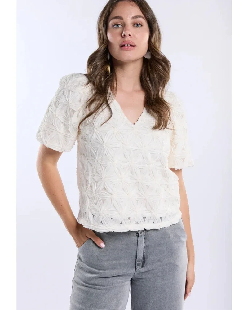 Top Boa Flower Off White Top Boa Flower Off White