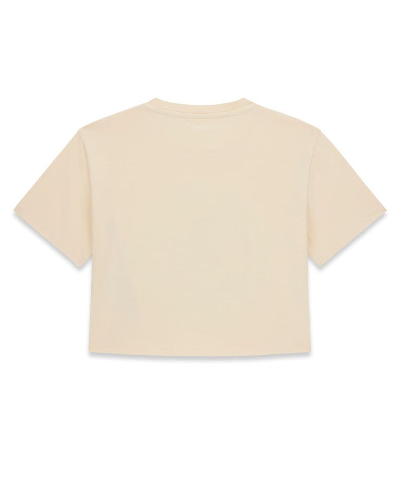 Midi SS T-Shirt Strass and Fabrics Geel Midi SS T-Shirt Strass and Fabrics Geel