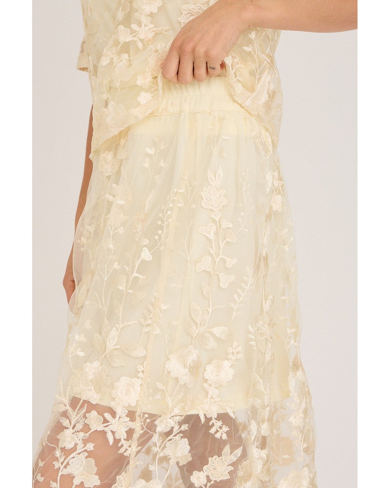 Fuschia skirt Geel Fuschia skirt Geel