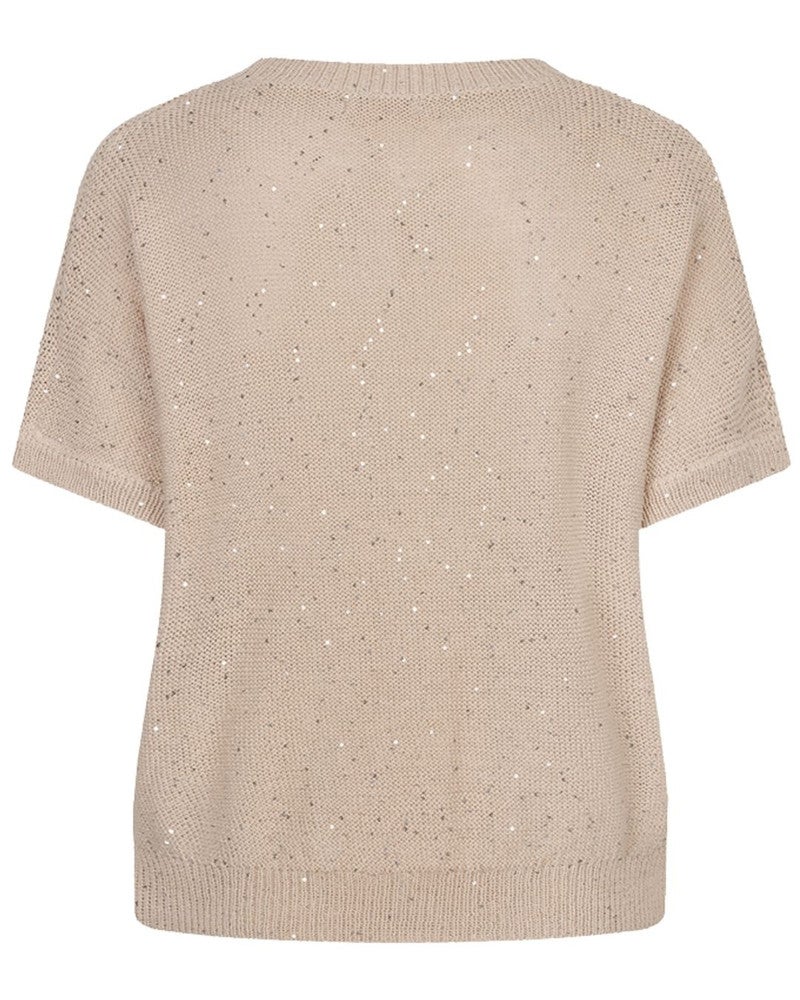 Sweater embroidery flowers Beige Sweater embroidery flowers Beige