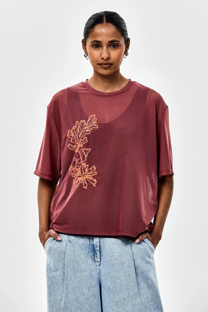 Transparent T-Shirts Paars Transparent T-Shirts Paars