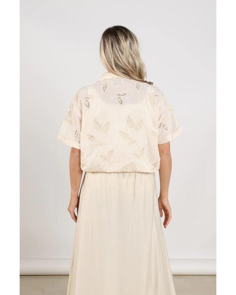 Leonora Blouse Zand Leonora Blouse Zand