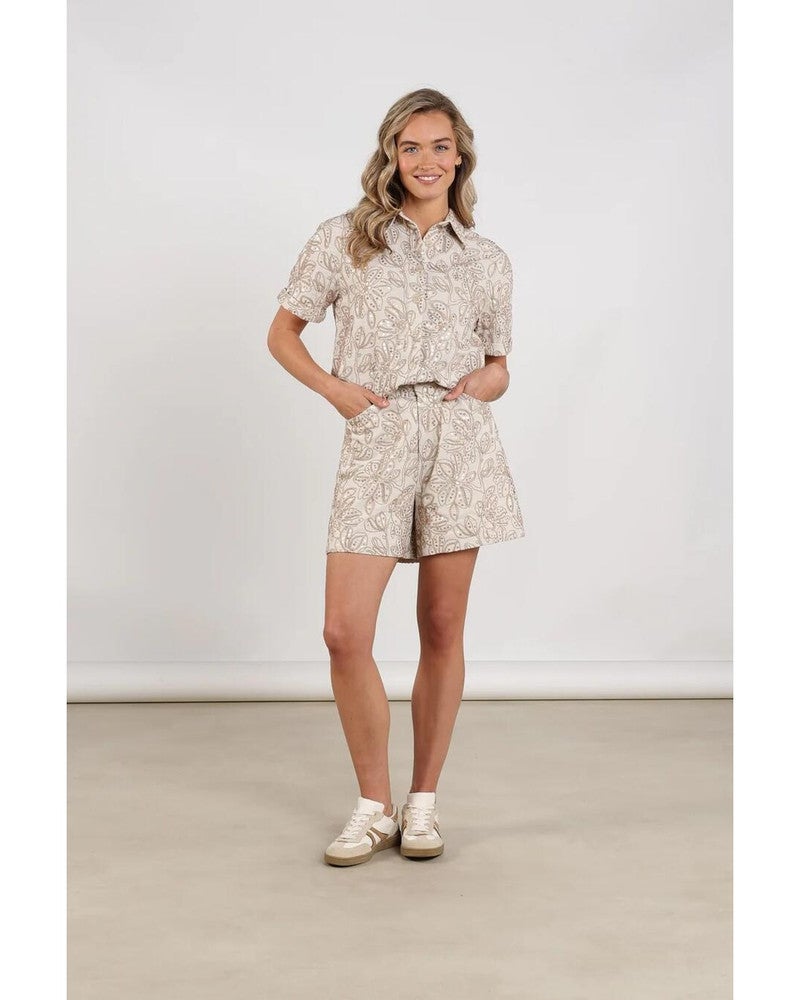 Leonora Blouse Paillet Zand Leonora Blouse Paillet Zand