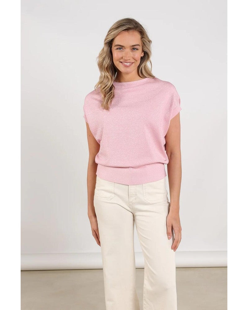 Wies Top Lurex Roze Wies Top Lurex Roze