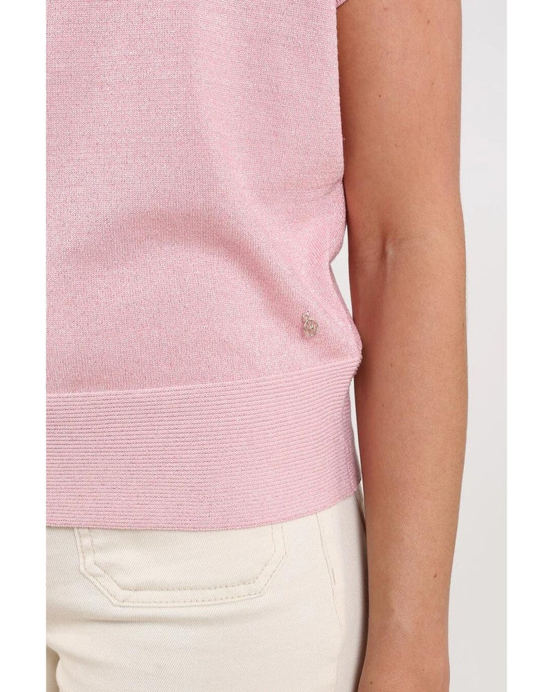 Wies Top Lurex Roze Wies Top Lurex Roze