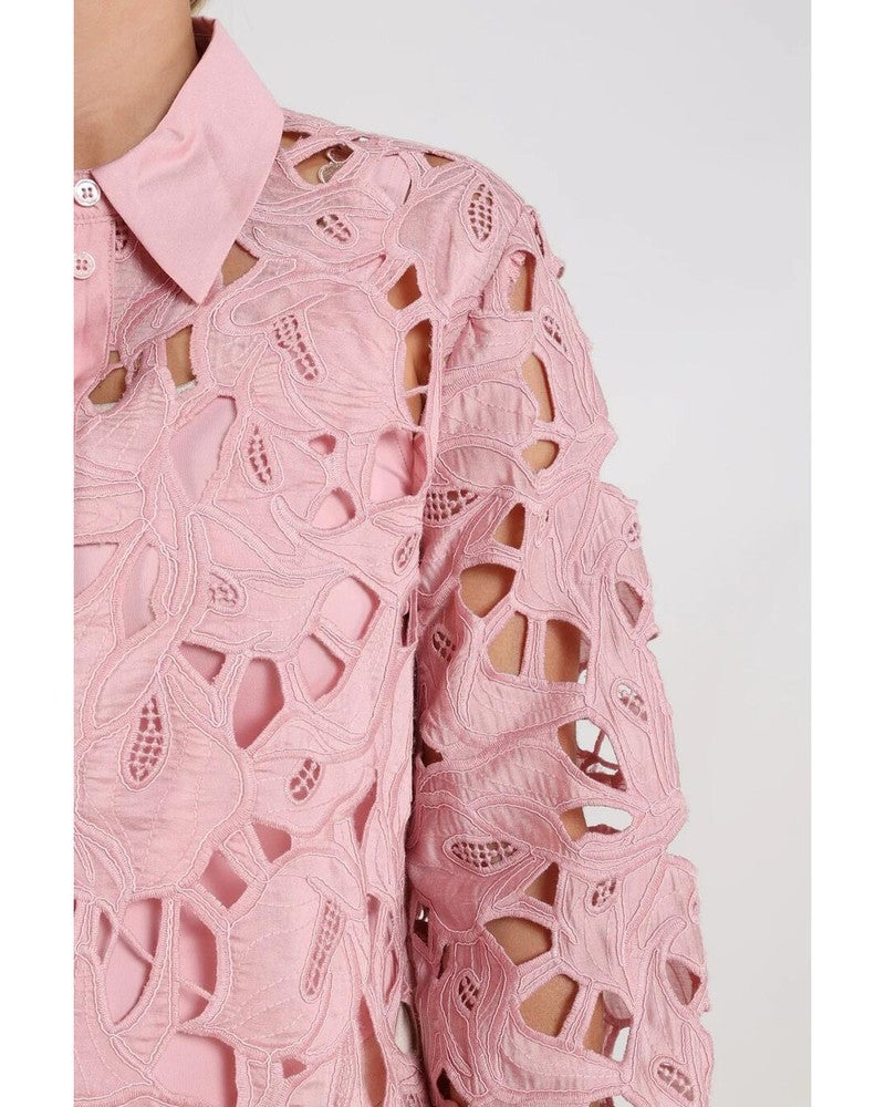 Chloe Blouse Flower Roze Chloe Blouse Flower Roze