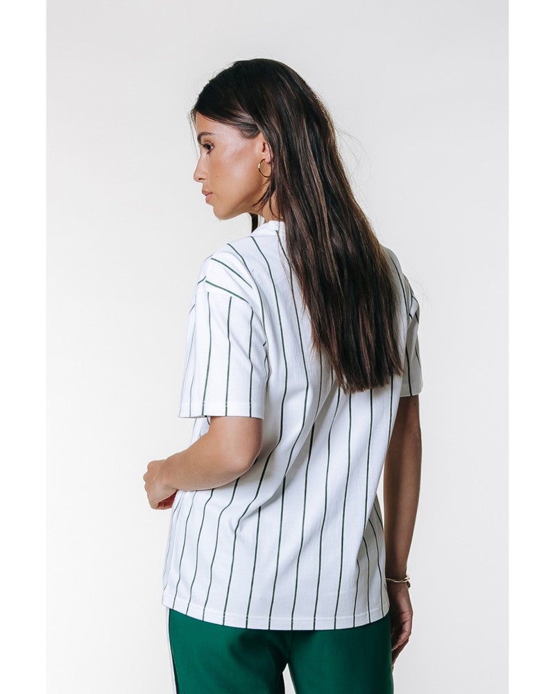 WT117646 Baseball Stiped Loosefit Tee Wit 1 WT117646 Baseball Stiped Loosefit Tee Wit 1