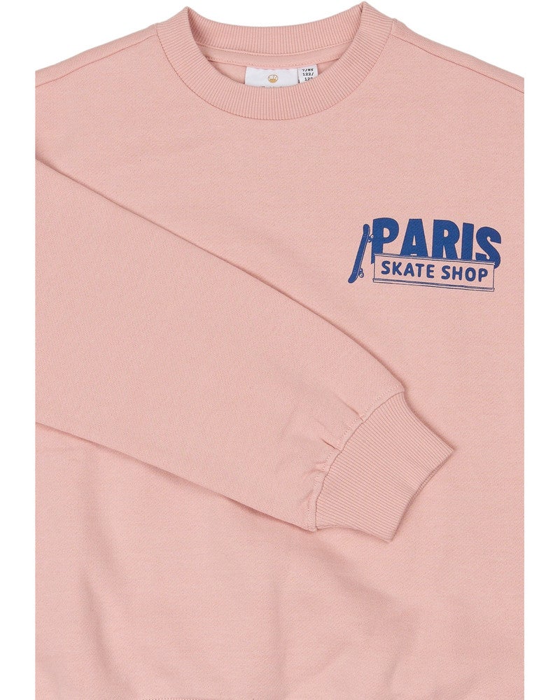 Seyn Sweatshirt Backprint Paris Roze Seyn Sweatshirt Backprint Paris Roze