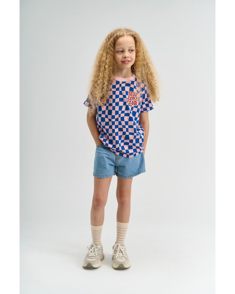 Samantha Denim Shorts Heartpockets Licht Blauw Samantha Denim Shorts Heartpockets Licht Blauw