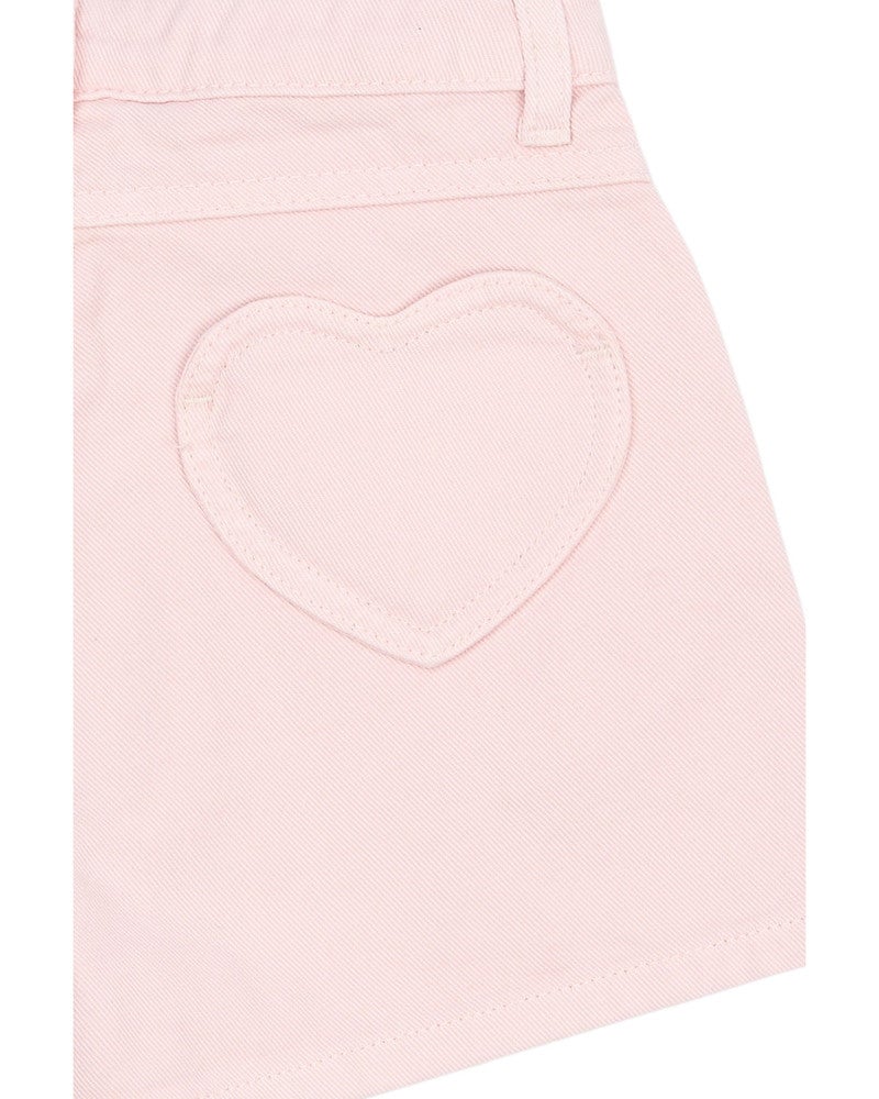 Samantha Denim Shorts Heartpockets Roze Samantha Denim Shorts Heartpockets Roze