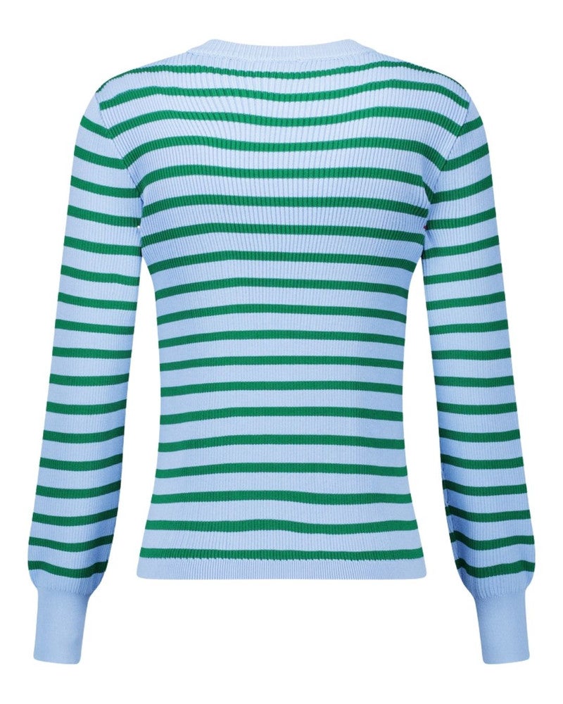 Luna rib pullover Licht Blauw Luna rib pullover Licht Blauw