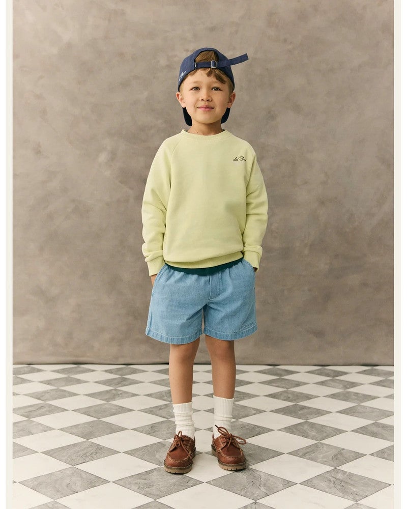 Globe Sweatshirt Backprint Groen Globe Sweatshirt Backprint Groen